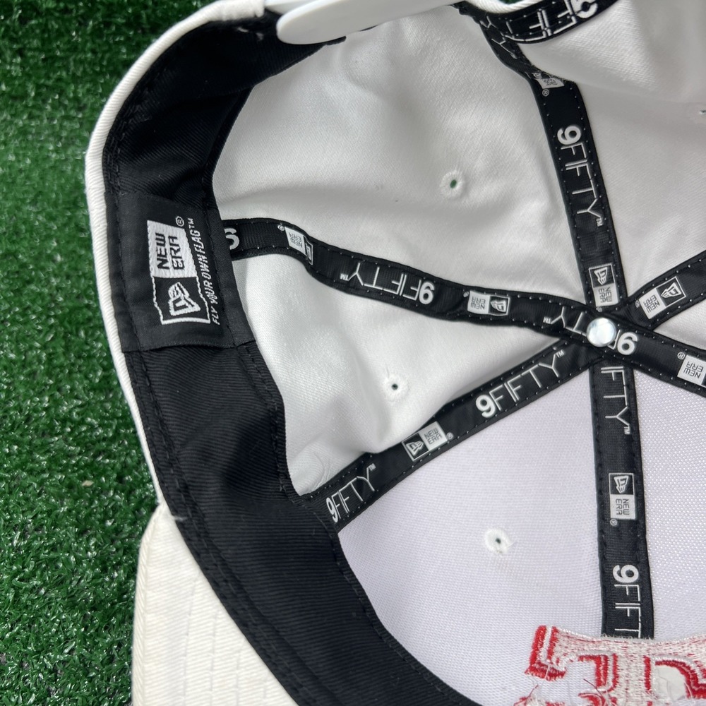 New Era Texas Raiders White Baseball Hat Red Embroidered Logo Adjustable 2012 - Picture 8 of 10